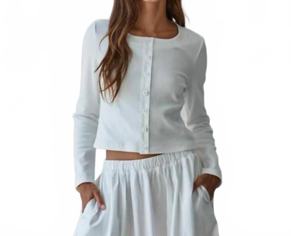 NEW BY TOGETHER sweet emma cardigan in off white